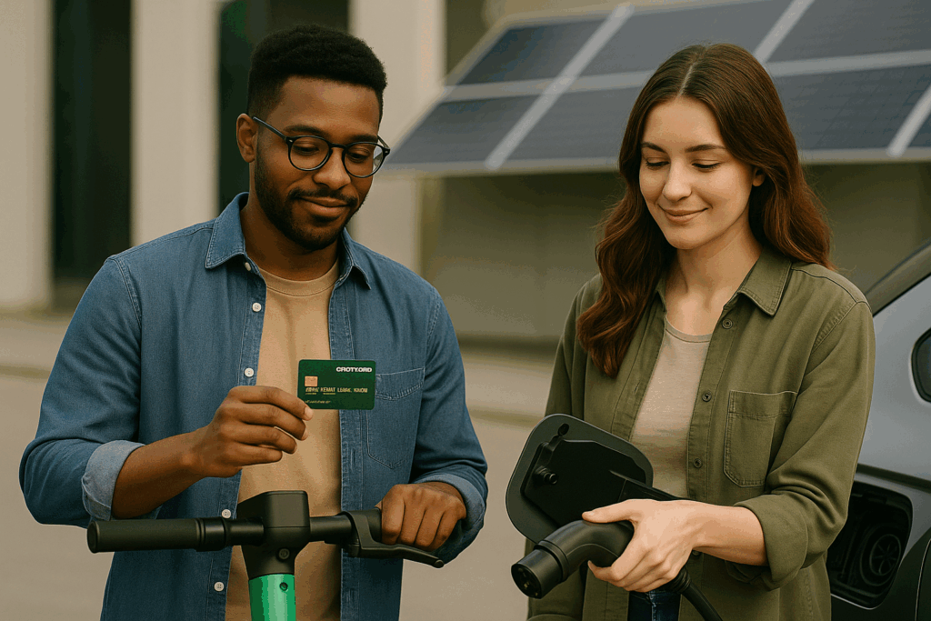 Green energy credit cards