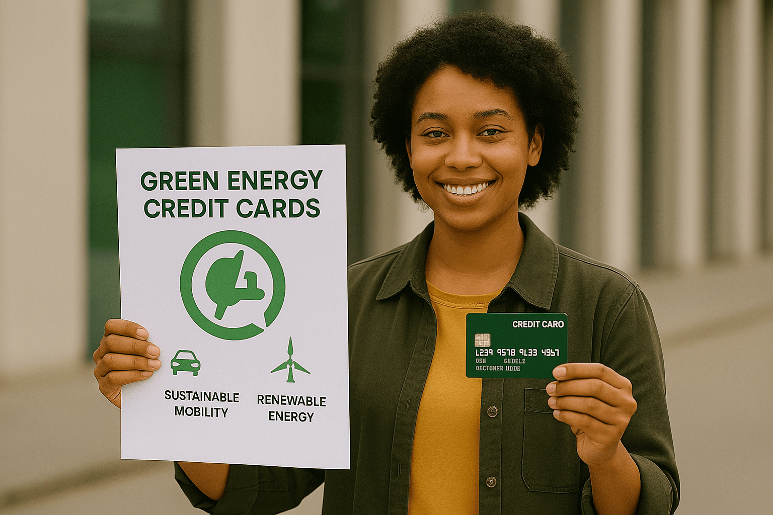 Green energy credit cards